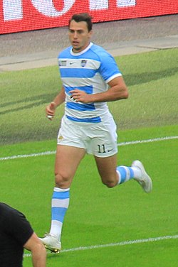 Juan Imhoff is the player who scored more tries in the history of Rugby World Cup for Argentina (7)