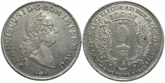 Silver coin: 1 conventionsthaler Francis I, Holy Roman Emperor, 1765