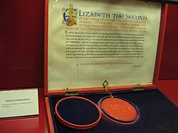 Letters patent granting lord mayoralty to Oxford