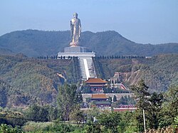The Spring Temple Buddha, a colossal statue of Vairocana, in Henan, China
