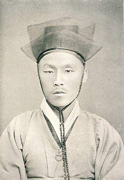1882 photograph of Kim Okkyun taken in Nagasaki. His assassination in China would contribute to tensions leading to the First Sino-Japanese War.