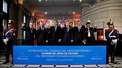 Presidents of Mercosur at 2019 summit, Santa Fe, Argentina