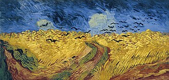 Wheatfield with Crows, an 1890 painting by Vincent van Gogh. Van Gogh Museum, Amsterdam
