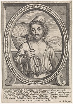 Spinoza's Masaniello self-portrait, reproduction