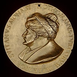 A European bronze medal from the period of Sultan Mehmed the Conqueror, 1481