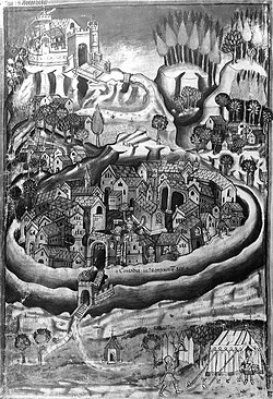 The Swabian city of Rottweil maintained its independence up to the mediatisation of 1802–03. (Rottweil, c. 1435).
