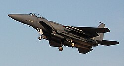 F-15K on landing