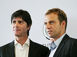 Flick (right) with Joachim Löw in 2006