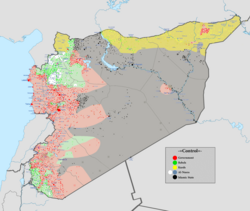 Military situation in the Syrian Civil War in November 2015