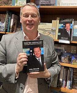 Mike Edwards at the launch of his third book, 'You're Seeing It!' in December 2022.