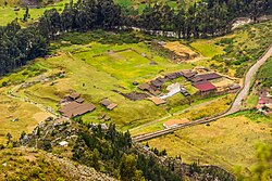 Aerial view of the archaeological site