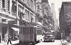 A tram running in Buenos Aires (c.1947)