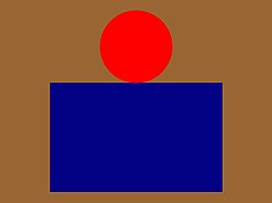 The distinguishing patch of the 22nd (French Canadian) Battalion, CEF.