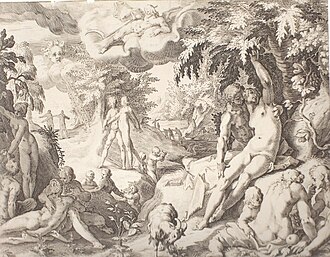 Robert Willemsz de Baudous: Golden Age, etching, c. 1598.