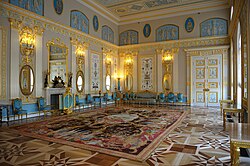 The "Arabesque Room" in the Catherine Palace, with neoclassical grotesque decoration