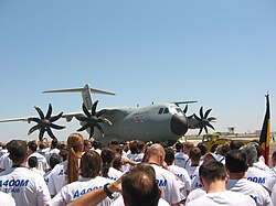 The first A400M in Seville, 26 June 2008