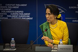 Myanmar leader and State Counsellor Aung San Suu Kyi