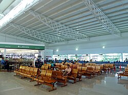 The airport's international terminal