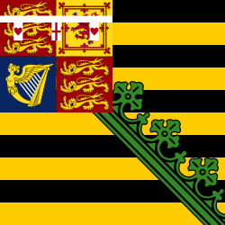 Standard of the duke of Saxe-Coburg-Gotha as used by Charles Edward and his successors