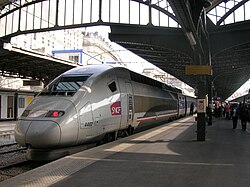 V150 train, modified TGV, conventional world speed record holder (574.8 km/h or 357.2 mph)