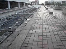 The unused east–west platform at Government Center, built in 1984 with the existing system, but never completed.