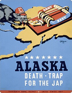 Imperial Japan depicted as a rat in a World War II United States Navy propaganda poster