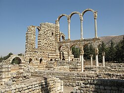 The Umayyad city ruins in Anjar