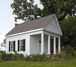 Schoolhouse for the owner's children at Thornhill near Forkland, Alabama