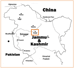 Location of starting the war