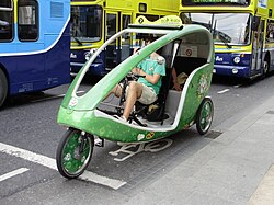 Cycle rickshaw in Dublin