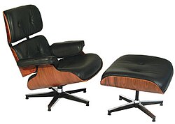 Eames Lounge (670) and Ottoman (671) 1956