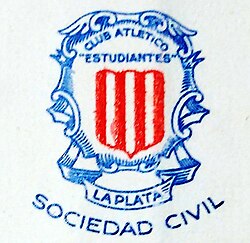 First logo of Estudiantes, c. 1905