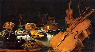 Pieter Claesz (1597–1660), Still life with Musical Instruments (1623)