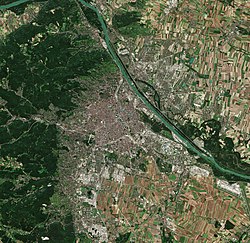 A 2018 satellite photo by Sentinel-2