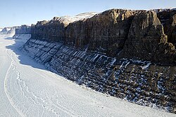 Greenland, an autonomous territory of Denmark in North America