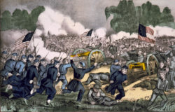 The Battle of Gettysburg, fought in and around Gettysburg, Pennsylvania, was the American Civil War's bloodiest battle; the Union's victory at Gettysburg represented a turning point in the war in the Union's favor.