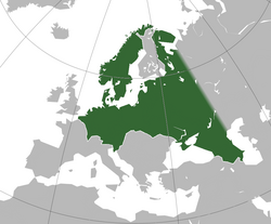 Boundaries of the planned "Greater Germanic Reich"