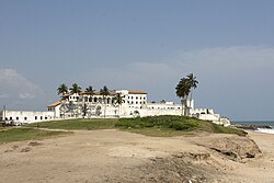 The Portuguese established the Portuguese Gold Coast with the construction of Elmina Castle (Castelo da Mina) by Diogo de Azambuja in 1482, making it the oldest European building in West Africa.