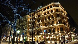 Hotel Kämp, a luxury hotel in Helsinki, located in Kluuvi