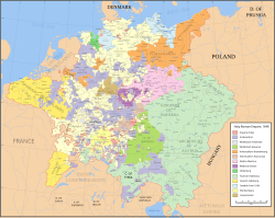The Holy Roman Empire after the Peace of Westphalia, 1648