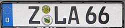 1-letter area code Z for Zwickau