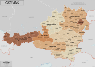 Austria in 1941 when it was known as the "Ostmark"