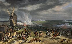 The Battle of Valmy by Horace Vernet, 1826. French victory at the Battle of Valmy on 20 September 1792 validated the Revolutionary idea of armies composed of citizens