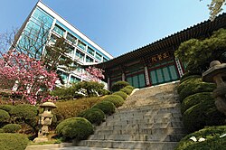Jeonggakwon, Korean Buddhist temple in Dongguk University