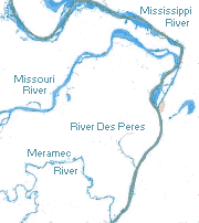 Rivers in the St. Louis area