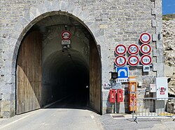Tunnel in Col du Galibier, France