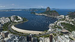 Botafogo with the Sugarloaf Mountain