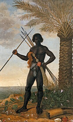 Albert Eckhout, African warrior at the time of Ganga Zumba and leader of the Palmares quilombo
