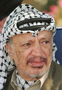 Yasser Arafat was the first president of Palestine, serving from 1989 to 2004.