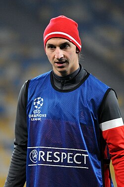 Ibrahimović (pictured at Paris Saint-Germain in 2012) courted controversy while at the club, for abuse of match officials and for on-field violence against opposition players.
